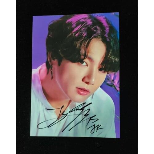 Signed Jung Kook JK autographed photo autograph ink 5*7 K-POP 072021C