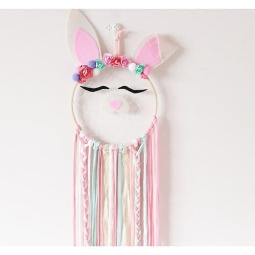 Rabbit Ears Tassels Hanging Pendant Dream Room Door Wall decoration Nordic INS props Bsby Toy Kids Birthday Christmas Gift