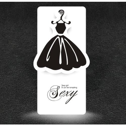 Wholesale Customize Logo Hang tag Garment Label customized shape fashion dress Hang tags die cut hang tags