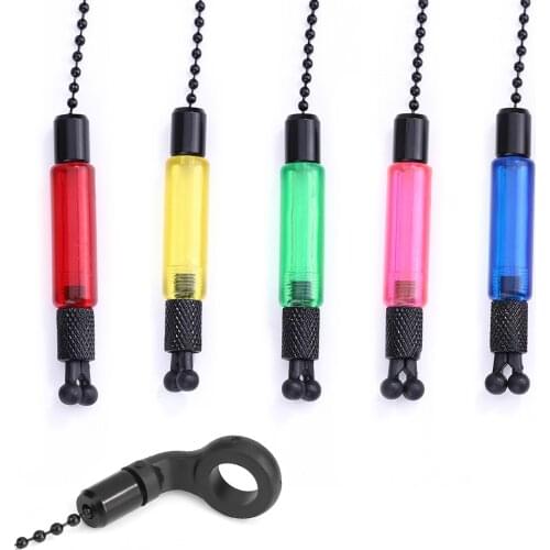 Bite Alarms Carp Fishing Hangers Bobbins Swingers Indicators Fishing Alarm Swinger Steel Chain 4 Color Bite Alarm Fishing Tools