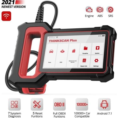 THINKCAR Thinkscan Plus S2/S4/S7 OBD 2 Code Reader ECU Coding OBD2/EOBD Car DIY Full System Scanner Automotive Diagnostic Tool