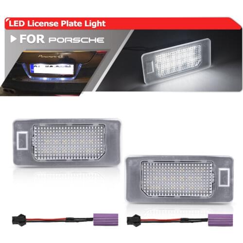 Replace OEM#7PP943021 CANbus Led Number License Plate Lights For Porsche Panamera 970 2010-2016