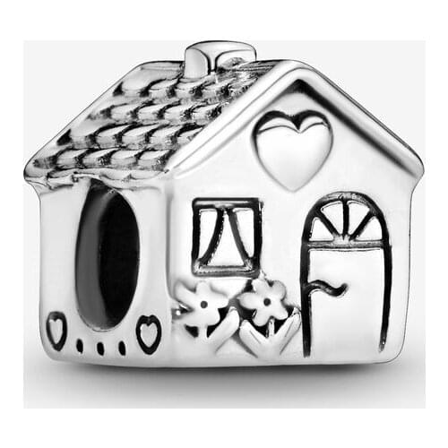 New Original 925 Sterling Silver Bead My Sweet Home Charm Fit Pandora Bracelet Necklace DIY Women Jewelry