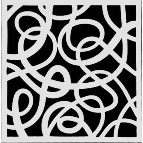 13*13 Curve pvc Layering Stencils for DIY Scrapbooking/photo album Decorative Embossing DIY Paper Cards Crafts