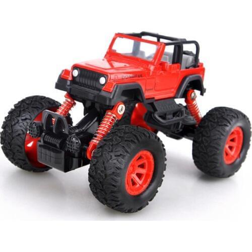 2018 New Diecast Cars Bus Pickup 1:26 4WD Alloy Big Wheels Shock Resistant Inertia School Bus Die Cast Model Buggy Toy Car Truck