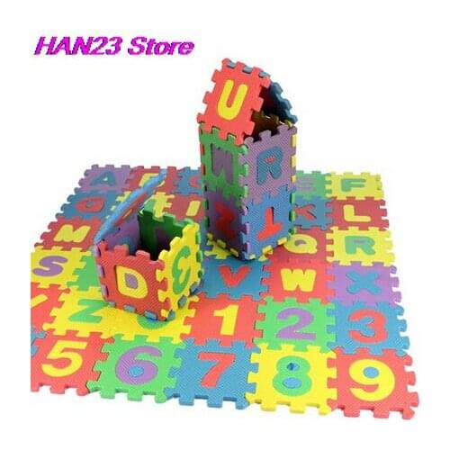 36pcs Baby Kids Mathematics Teaching Resources Alphanumeric Educational Puzzle Blocks Infant Child Toys Gift School Educational