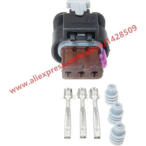 5 Sets 3 Pin Auto Reversing Radar Socket Electric Wiring Harness Connector Plug For VW Audi Land Rover 4F0 973 703 4F0973703