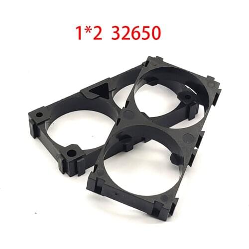 5 Pcs 32650 Battery Holder Bracket Cell Safety Anti Vibration Plastic 32650 Brackets For 32650 Batteries 2 Slot