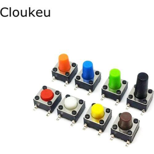 50Pcs 4.5*4.5*5MM 4Pin Touch micro switch 4.5x4.5x5 Push Button Switch