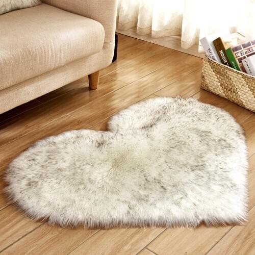 Rug carpets for living room bedroom rugs pink rug Heart shaped carpet anti slip mat Plush carpet Lovely girl style