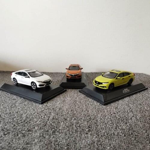 Diecast 1:43 Scale 2016 10th CIVIC Alloy Car Model Metal Die-Cast & Toy Vehicle for Collection Gift Collectible Souvenir Display