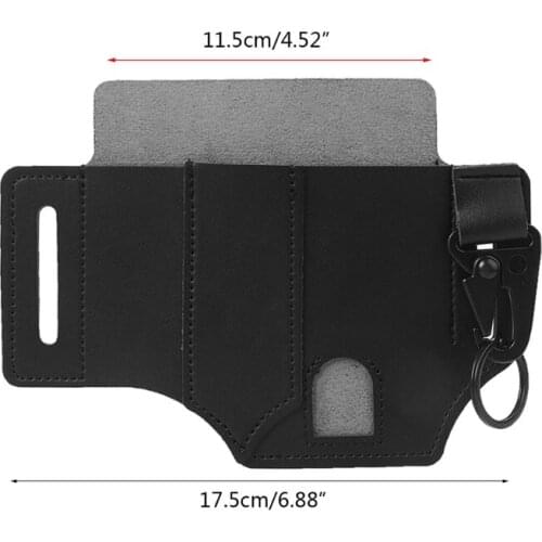 Multitool Leather Sheath EDC Pocket Organizer Leather Outdoor Survive Bag Tool