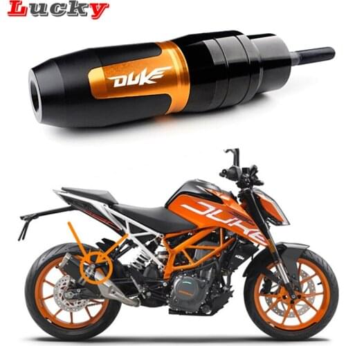 Orange New Universal Motorcycle Frame Crash Pads For KTM DUKE 390 RC 390 DUKE390 RC390 2017 2018 Exhaust Sliders Crash Protector
