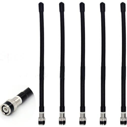 Lot 5pcs Soft 27MHz BNC Male Antenna Aerial for Kenwood ICOM Motorola IC-V8 TK100 CP500 Wilson Uniden Vertex Ham Radio
