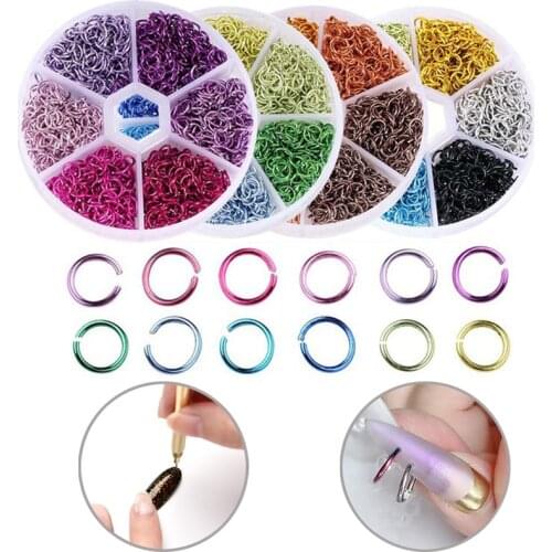 Piercing Nail Charms 3D Nails Decoration Hoop Metal Alloy Nails Jewelry Piercing Dangle Nail Art Charm