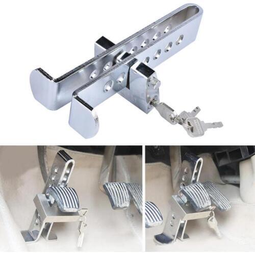 Car anti-theft car head throttle clutch brake clutch lock pedal lock stainless steel anti-theft car truck clutch pedal lock
