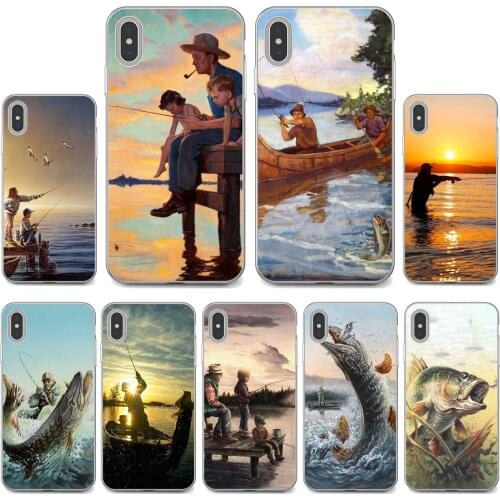 Silicone Skin Case Hunting-Fishing-art-fish For Xiaomi poco X3 nfc F2 Pro M3 Mi 5X 6X Max Mix 1 2 2S 3 Mi5 Mi6 Mi3 Mi4