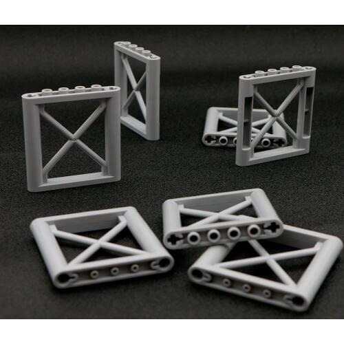 Bricks City Building Parts Pillar Column 1x6x5 Girder Support Rectangular Toys Military wall MOC Building Blocks Accessory 64448