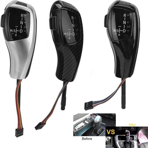 Universal shift knob LED Electronic Gear Shift Knob Retrofit Parts for BMW Series E39 E53 E46 E60 E63 Car accessories