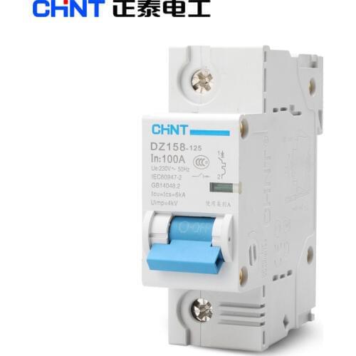 CHNT High - Power Home Circuit Breaker DZ158 1P 100A Chint Air Switch