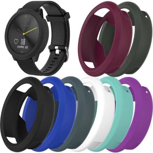 Silicone Frame Skin Protective Case Cover for garmin Vivomove HR Sports Watch