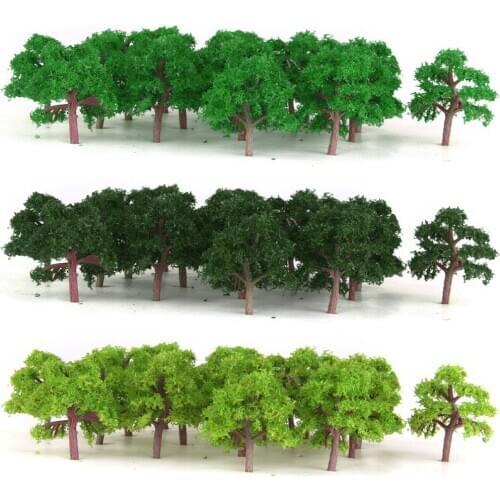1:300 75pc Green scenery landscape model street Park Wargame Diorama Scenery Perfect architectural model supplies1:300