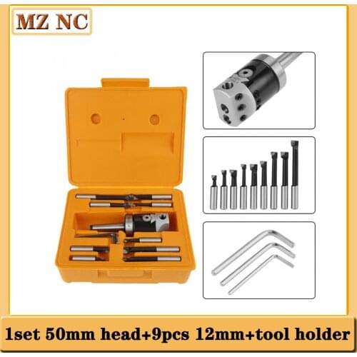 1set morse tapper adapter holder MT2 M10 thread +F1 50MM(2") diameter boring head +9PCS F1 12 boring bar tool for CNC machine
