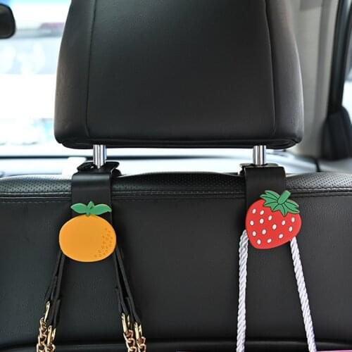 1PCS Cute Animal Car Seat Hanger Hooks Behind-seat Accessories Organizer Hook Car Decoration Bags Clothes Sundries Hanger Clip