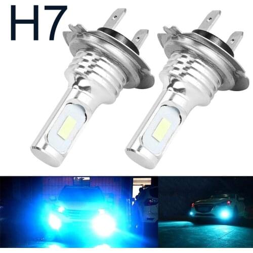 New 2PCS H7 2LED Car Headlight Fog Light Bulbs Kit 35W 4000LM Super Bright Ice Blue