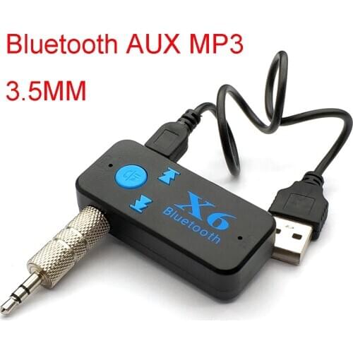 3.5MM Jack AUX Audio MP3 Music Bluetooth Receiver Car Kit Wireless Handsfree Speaker Headphone Adapter Hands Free Calling
