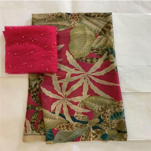 Soft African Embroidery Real Silk Satin Lace Fabric With Swiss Voile Lace For Women Wedding Dresses Satin Fabrics! LXF12271