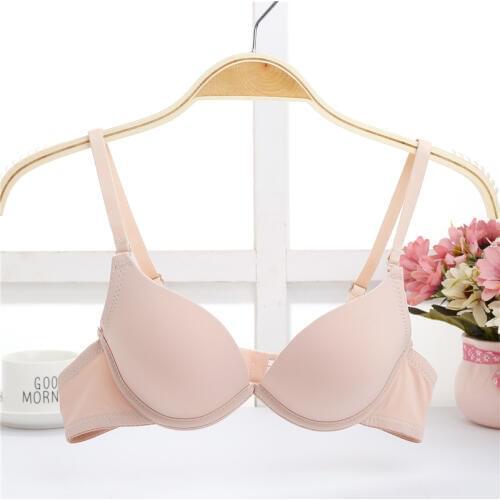 Deep U super Push Up bra Women Lingerie student girl bra for small chest support chest spring summer cotton bra 32-38 A B