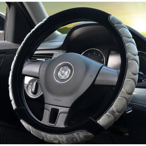 Steering Covers 35/36/37/38/39/40 cm 14 " 15" Automobiles Steering Wheel Cover Short Plush Warm Car Handle cover
