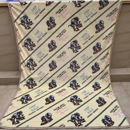Disney Chip Dale Style Fashion Anime Figures Cartoon Product Cosplay Accessories Blanket Warm Winter Household Gift New
