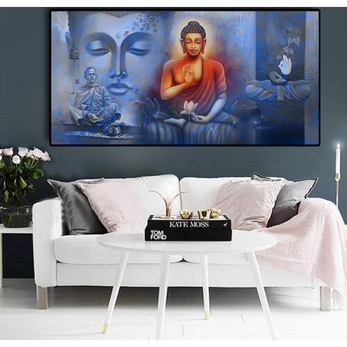 5D DIY Full Square Round Diamond painting Buddha Lotus Flowers Big Diamond Embroidery rhinestones mosaic bead Cross Stitch kits