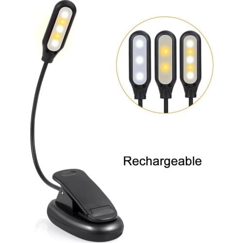 USB Power Supply Table Lamp With Clip Holder Rechargeable USB Led Table Lamp Flexible Fold Eye Protection Reading Book Lights