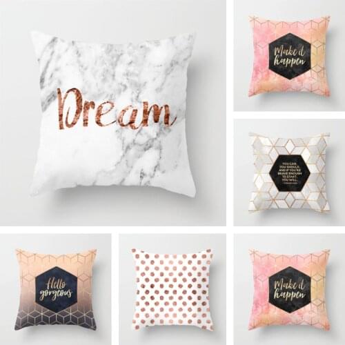 Nordic New Portrait Pink Simple Ins Style Pillow Cover 40x40cm 45x45cm 50x50cm 60 X60cm Luxury Pillowcase