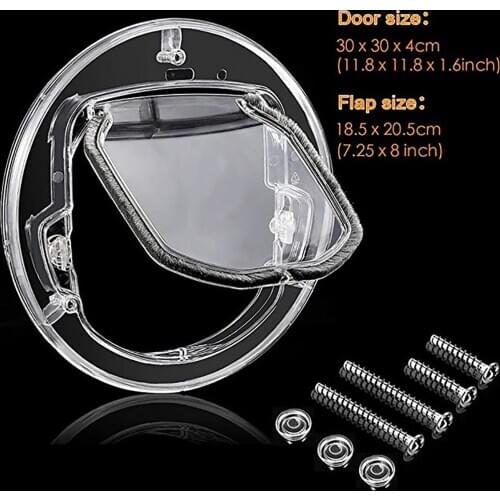 New Hot Selling Cat Flap Pet Door Controllable In-and-out Direction Dog Door Pet Playing Toys Dog Training Doors