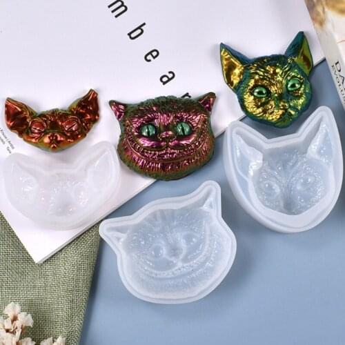 DIY Crafts Jewelry Ornaments Casting Tool Crystal Epoxy Resin Mold Animal Head Decorations Silicone Mould