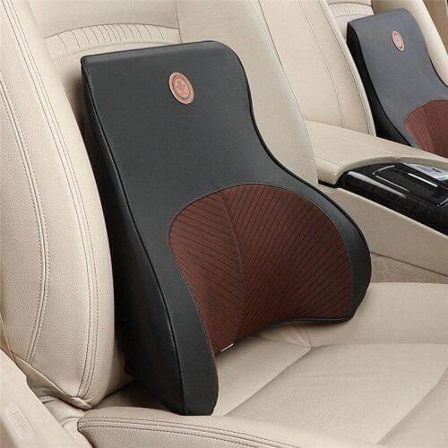 Car Back Support Memory Foam Cotton Office Car Lumbar Support Pillow Seat Chair Support Waist Cushion Support Universal