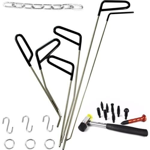 Dent Remove Hooks Auto Repair Door Dings Repair Reverse Hammer Lifter Suction Cups For Dents Glue Gun Adhesive Tool