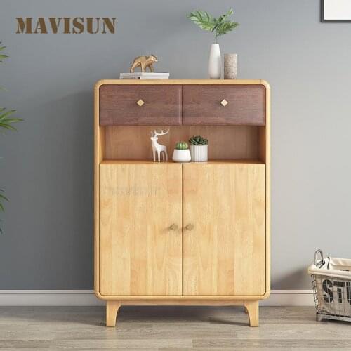 Large Capacity Multi-Function Space Saving Hallway Cabinets Minimalist Living Room Wooden Shoe Cabinet Household Furniture