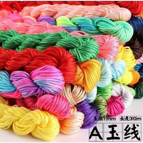 Taiwan a jade line 1mm China knot wire weaving DIY accessories manual bead material line