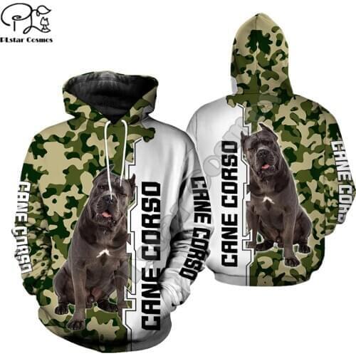 Men women cane corso limited edition 3d full printed zipper hoodie long sleeve Sweatshirts jacket pullover tracksuit G3