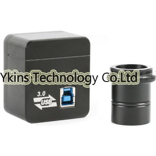 5.0MP 1/2.5" USB3.0 High Speed USB Industry Digital Video Microscope Camera +23.2mm Adapter C-mount For Biological Microscope