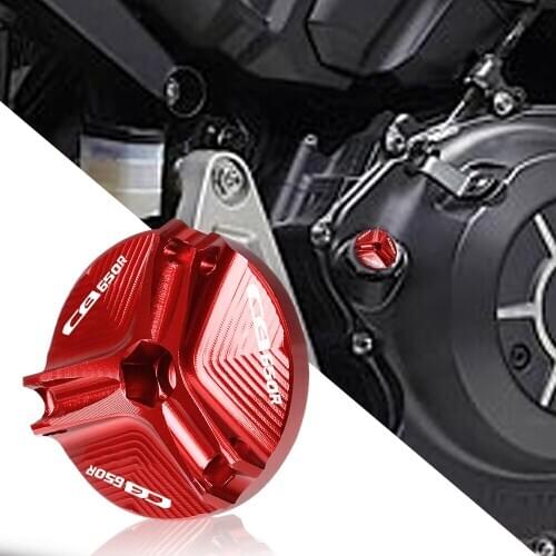 For Honda CB650R CB 650R 650 R Motorcycle Parts M20*2.5 CNC Aluminum Engine Magnetic Oil Drain Plug Filter Cup Plug Cover Screw