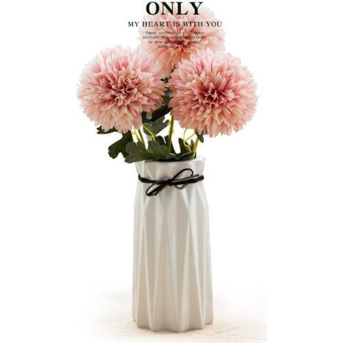 1pcs Lovely Single Head Hydrangea Artificial Fake Flowers DIY Arrangement Hotel Wedding Decor Artificial Flowers 3D