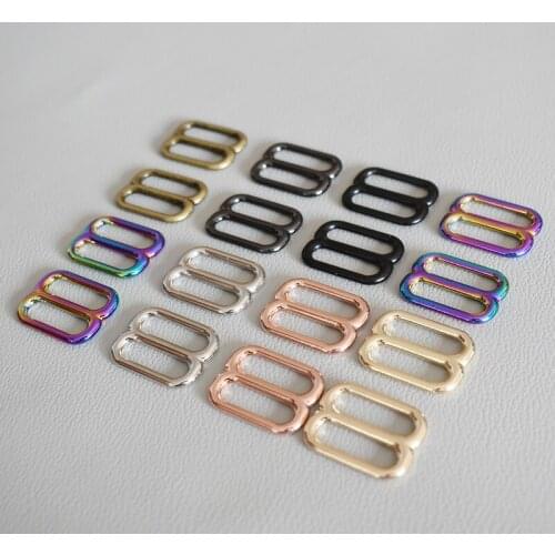 20 Pcs/Lot 8 Ring DIY dog collar Straps Bags Belts Accessories Adjuster Slider for 20mm Webbing High Quality Plated Metal