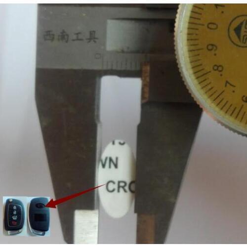 50PCS/lot Replacement For HYUNDAI Car emblem insignia 16*8mm Aluminum DIY Silica gel sticker For HYUNDAI KEY LOGO