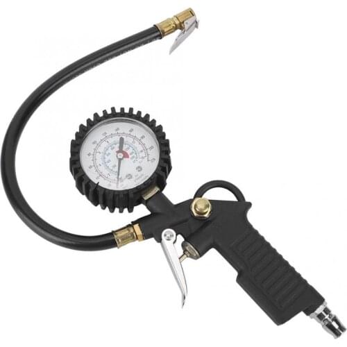 220PSI Automobile Tire Pressure Gun Inflator Gauge Fits for Trucks Motorcycles Tire Pressure Meter Gauge Pressure New Arrivals
